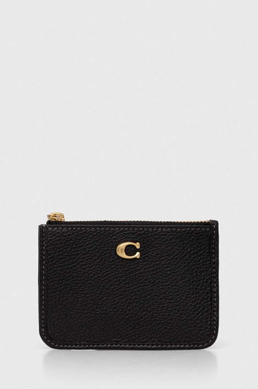 Avaimenperät Coach Leather Key Case Musta | CR550, 0