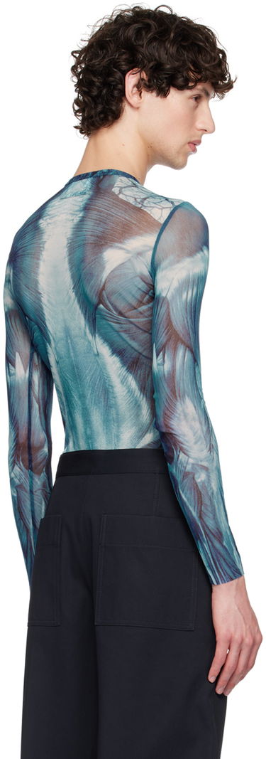 Body Jean Paul Gaultier Jean Paul Gaultier 'The Écorché' Long Sleeve T-Shirt Sininen | 24/30-F-TO210-T554-505601, 2