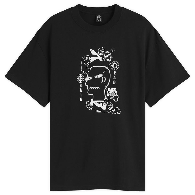 T-paita Brain Dead Brain Dead Earth Works Graphic Tee, Size Large Musta | BDF25TO00046-BLK