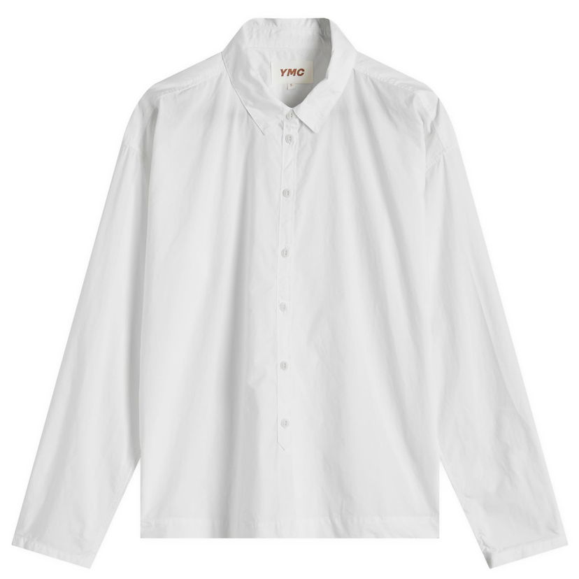 Paita YMC Earth Marianne Oversized Shirt Valkoinen | Q2AZG-WHITE