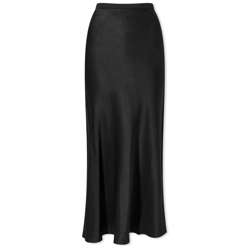 Hame Anine Bing Silk Skirt Musta | A-04-4001-000
