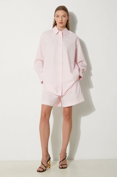 Paita Samsoe Samsoe Samsoe Samsoe SALOVA High-Waisted Shorts Vaaleanpunainen | F24200111, 5