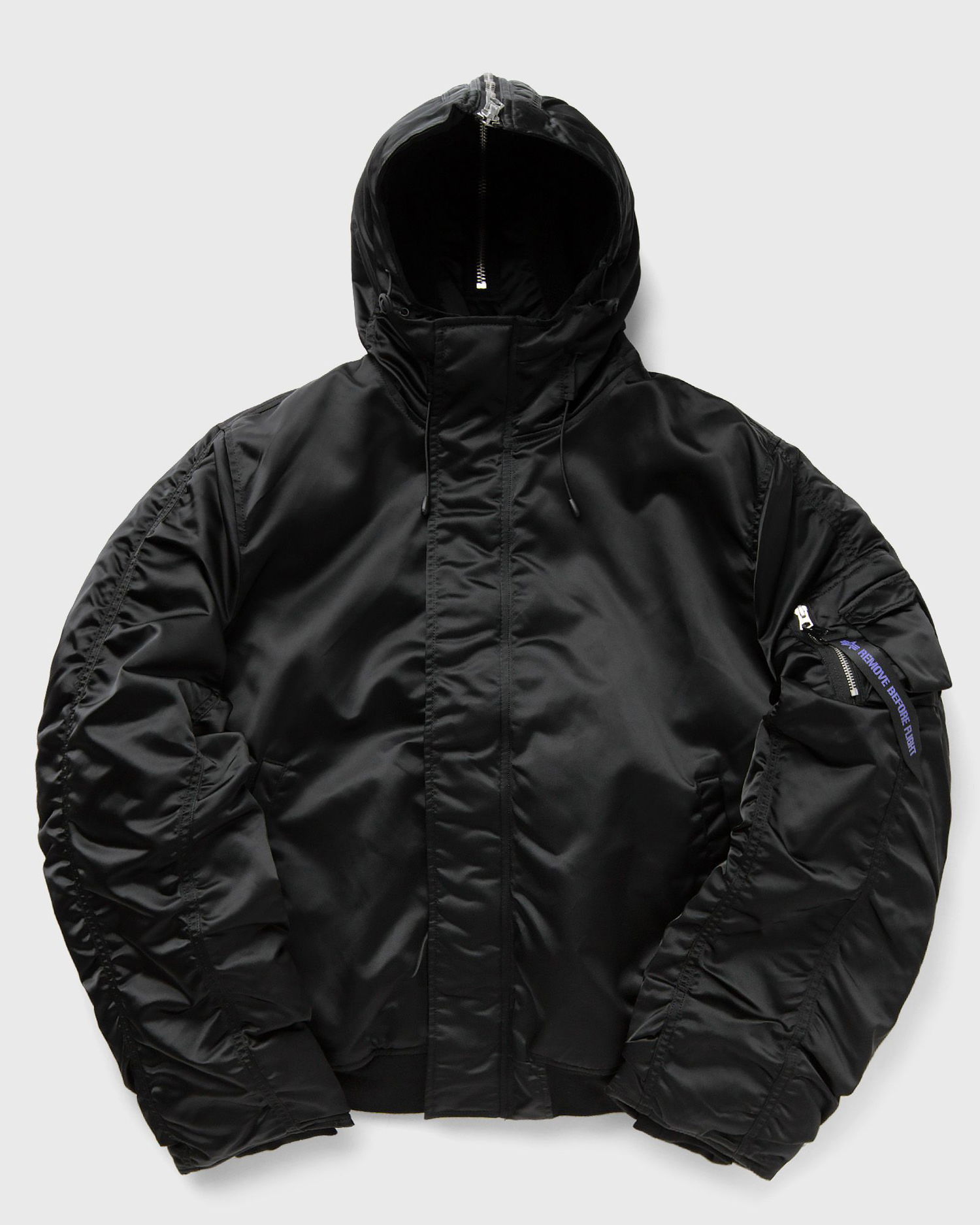 Bomber-takki Alpha Industries N-2B PRIMALOFT Hooded Bomber Jacket Musta | 758101-03, 0