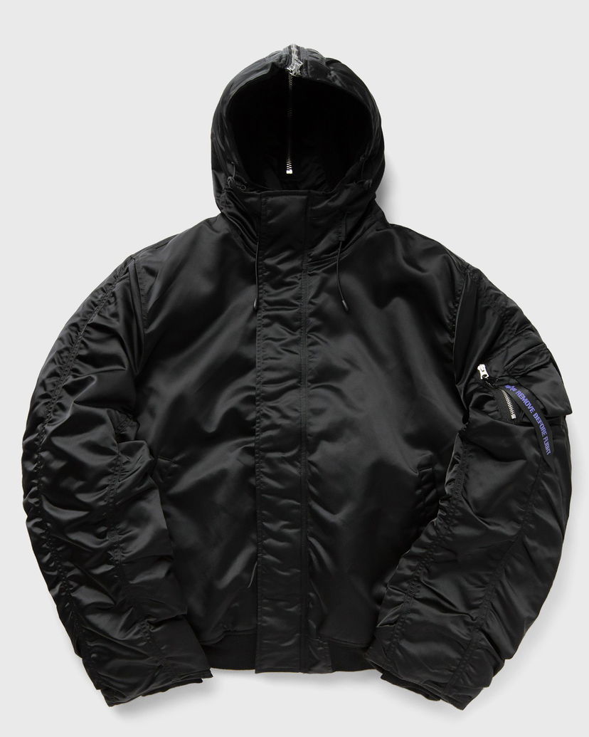 Bomber-takki Alpha Industries N-2B PRIMALOFT Hooded Bomber Jacket Musta | 758101-03