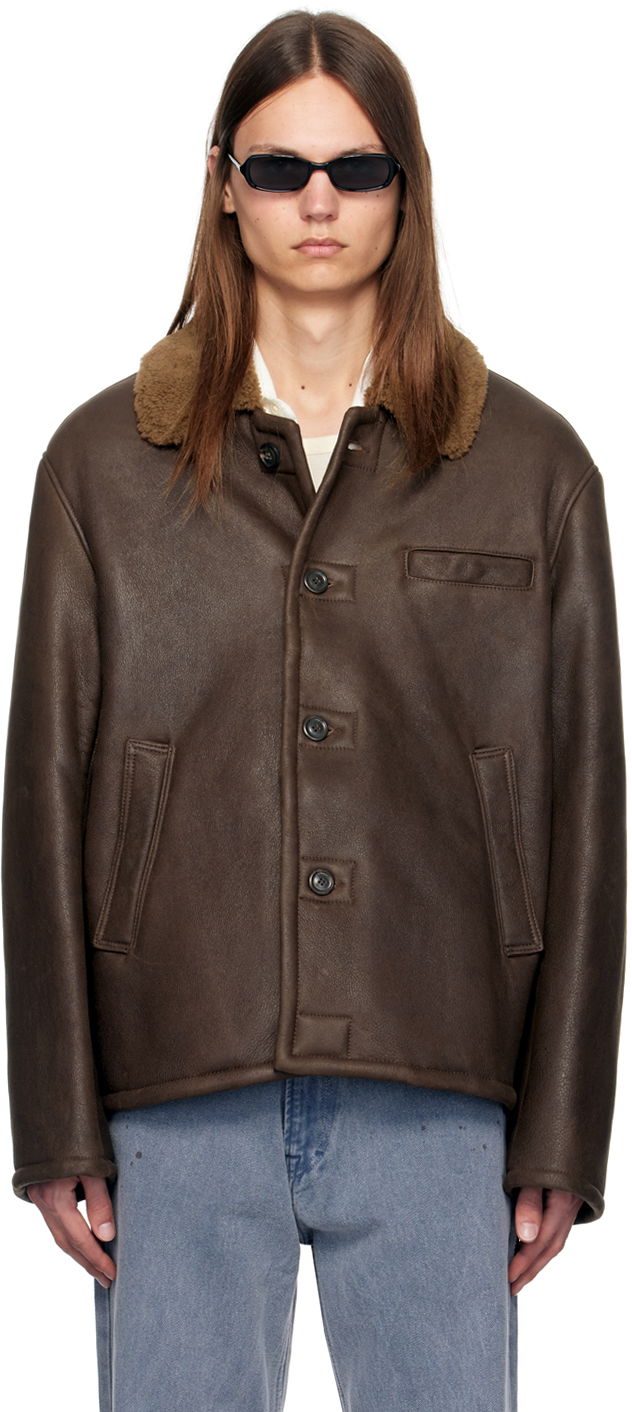 Takki OUR LEGACY Our Legacy Alaska Shearling Jacket Ruskea | M4249AR