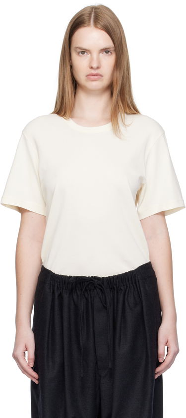 T-paita LEMAIRE LEMAIRE Rib T-shirt Valkoinen | TO1440 LJ1016, 0