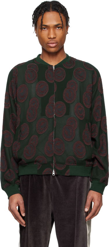 Bomber-takki Needles NEEDLES BB Print Bomber Jacket Vihreä | QV122, 0
