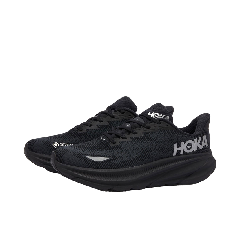 Juoksu Hoka One One M Clifton 9 GTX in Black, Size UK 10 | END. Clothing Musta | 1141470F-BBLC