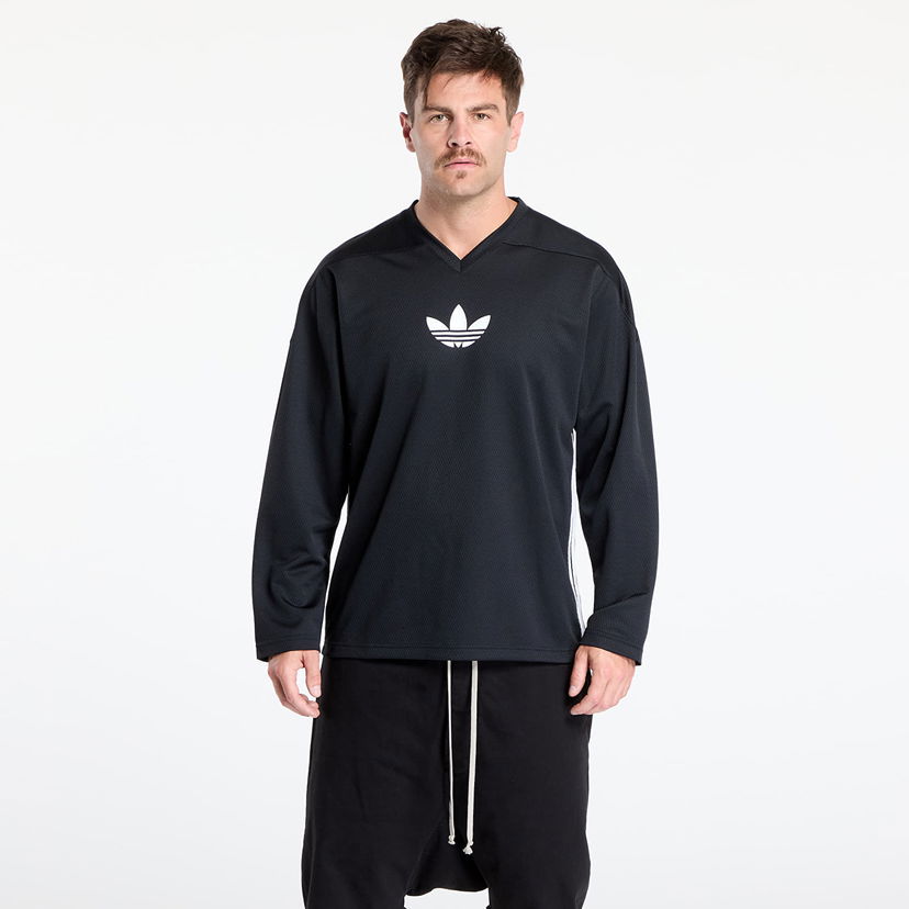 T-paita adidas Originals adidas Originals Adicolor Mesh Long Sleeve T-Shirt Musta | JY1307
