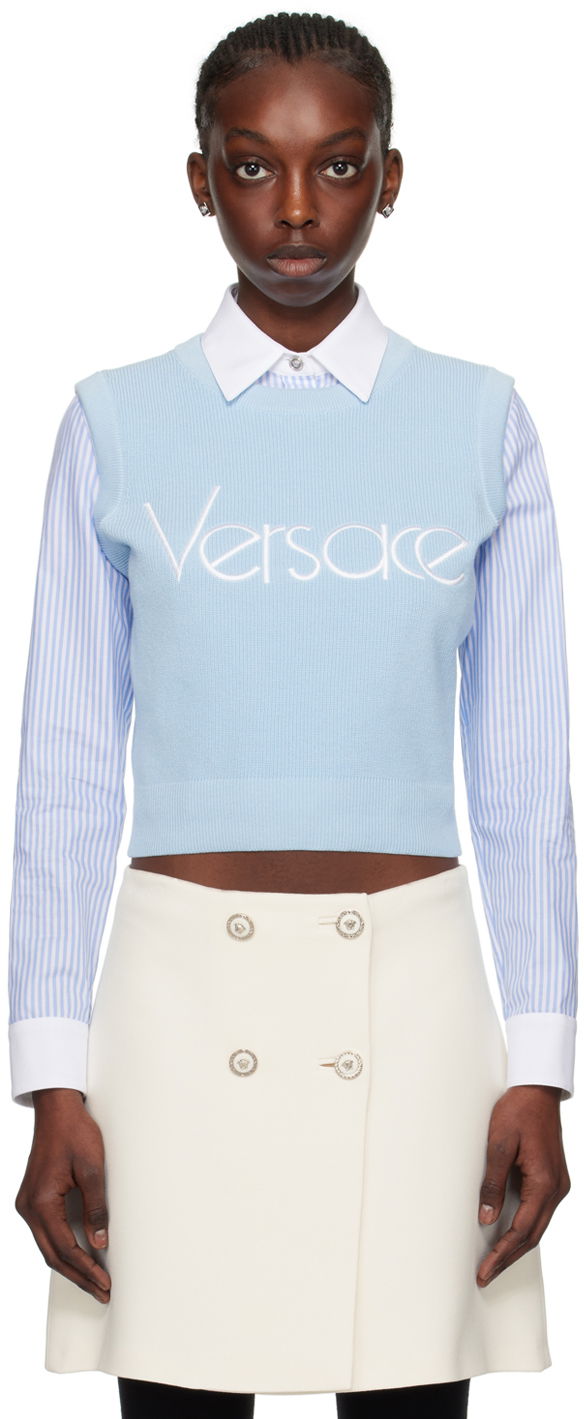 Villapaita Versace Blue 1978 Re-Edition Sweater Sininen | 1015291_1A10572