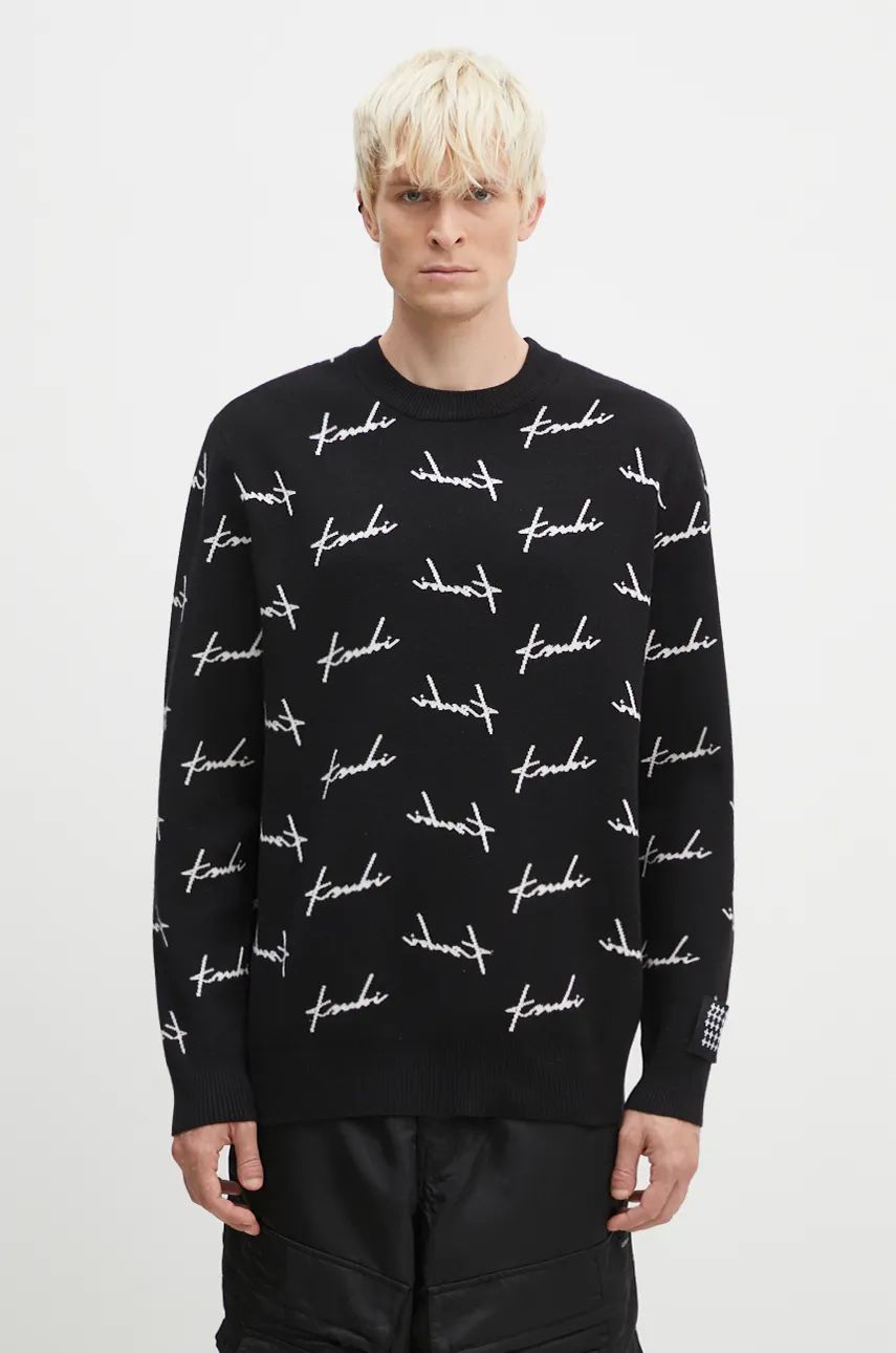 Villapaita Ksubi Skript Knit Sweater Musta | MFA24KW003, 0