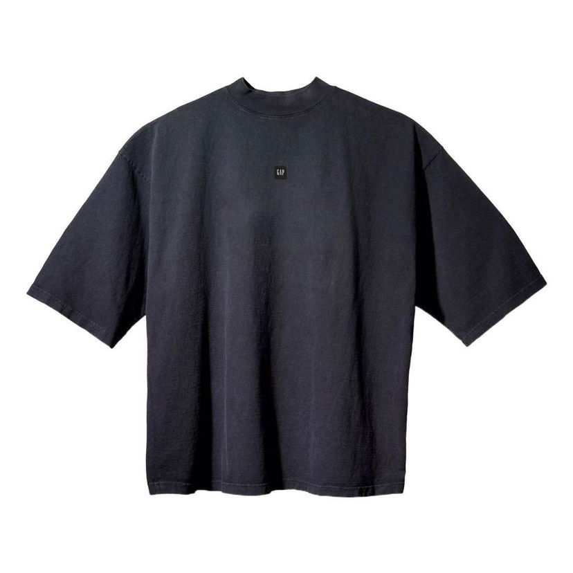 T-paita GAP Yeezy Gap Engineered by Balenciaga Logo 3/4 Sleeve T-Shirt Musta | YEEZY-SS22-020