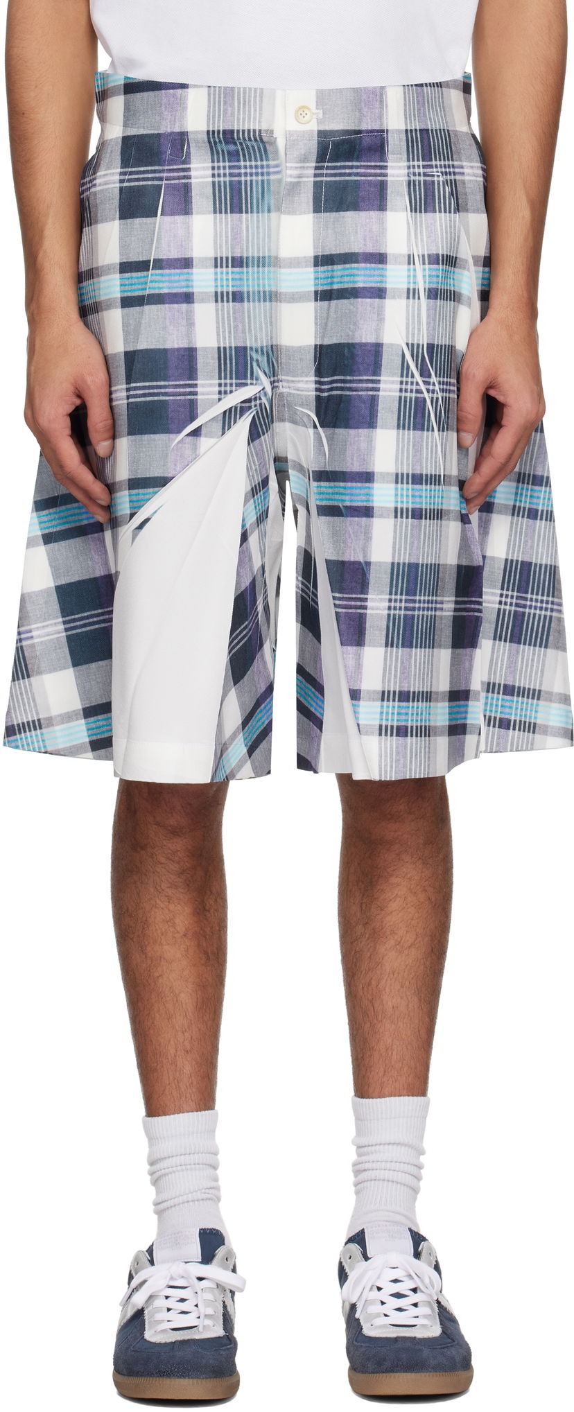 Shortsit Comme des Garçons Comme des Garçons Shirt Twill Garment Printed Shorts Monivärinen | FO-P501-051