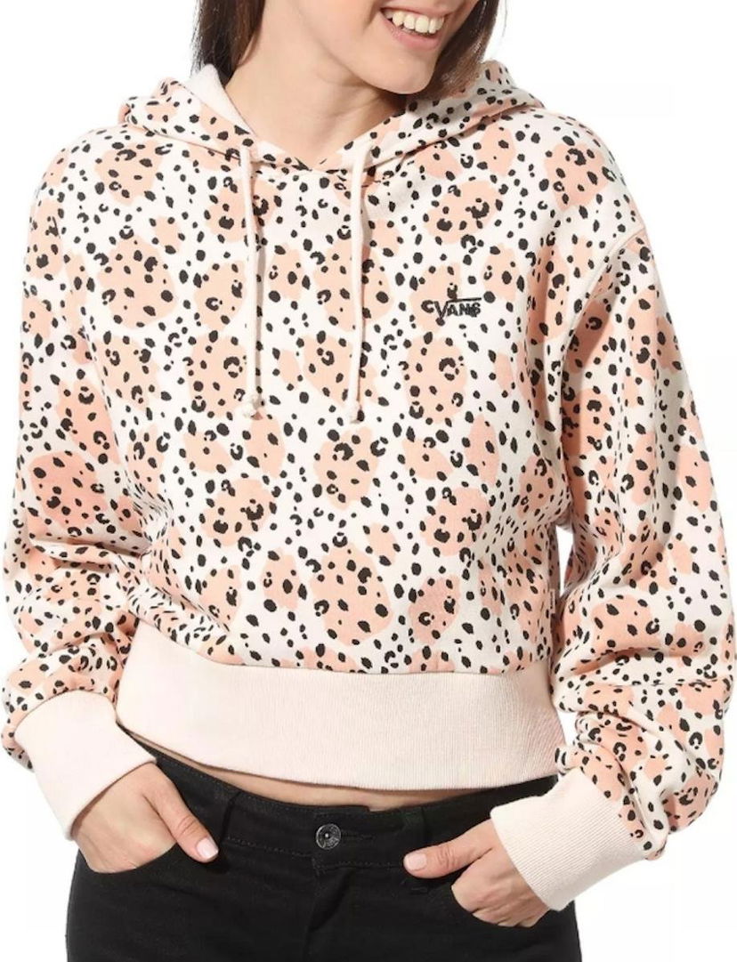 Huppari Vans WM Leila Cropped Hoodie Vaaleanpunainen | vn0a4dpivd91