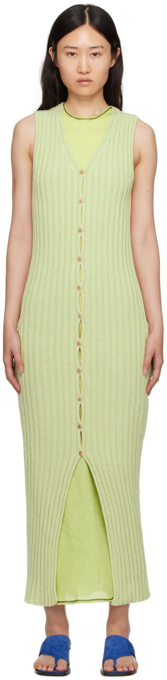 Mekko Baserange Maxi Knit Dress Vihreä | DRLOS-CO-SP24