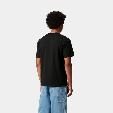 T-paita Carhartt WIP Short Sleeve University Script T-Shirt Musta | I036110_9, 2