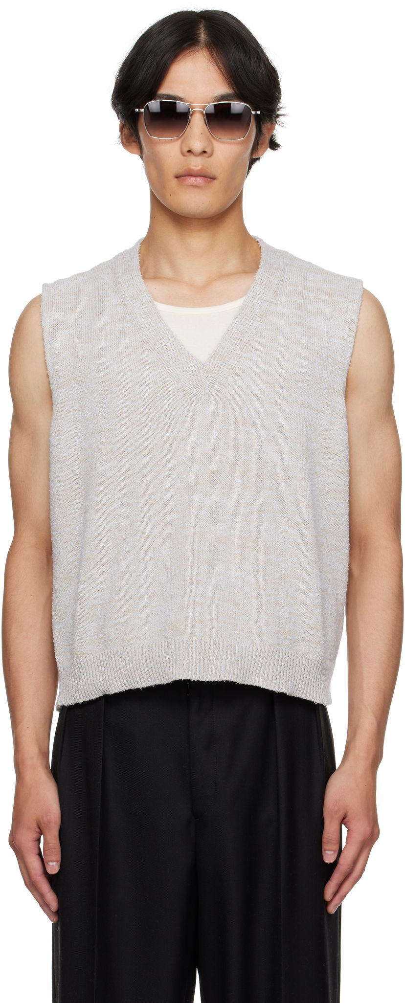 Liivi Maison Margiela Maison Margiela Knit Vest Beige | S50FB0115 M13152