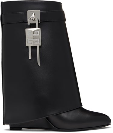 Tennarit ja kengät Givenchy Givenchy Shark Lock Wedge Ankle Boots Musta | BE602RE147001, 0