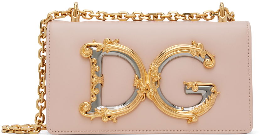 Olkalaukku Dolce & Gabbana Pink 'DG' Shoulder Bag Vaaleanpunainen | BI1416 AW070