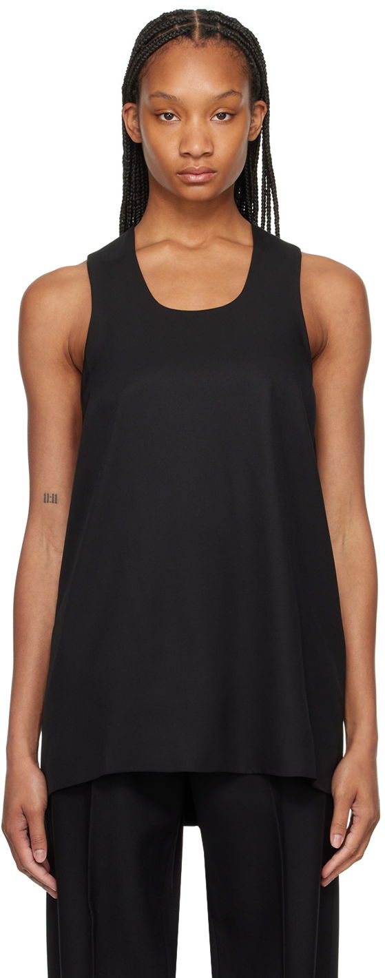 Tankkitoppi Fear of God Black Double Layer Tank Top Musta | FG850-405SIW
