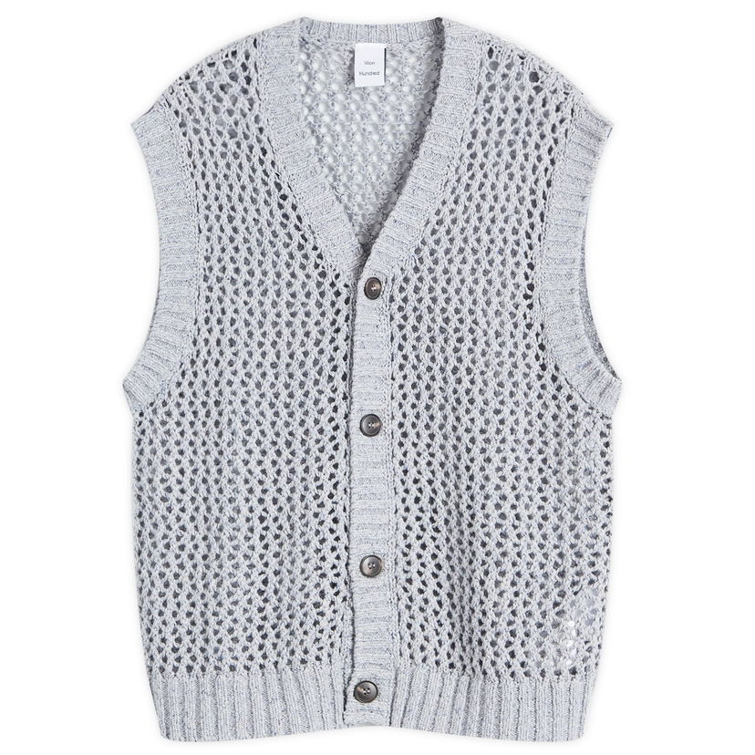 Villapaita Won Hundred Won Hundred Lionel Knit Vest Harmaa | 3535-11101