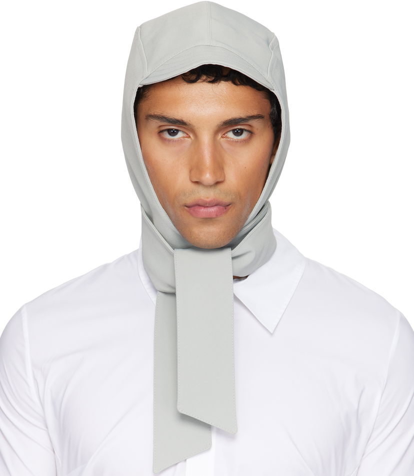 Lakit ja hatut Jean Paul Gaultier Jean Paul Gaultier Long Panel Hood Harmaa | 25/03-W-AC029-W002-02