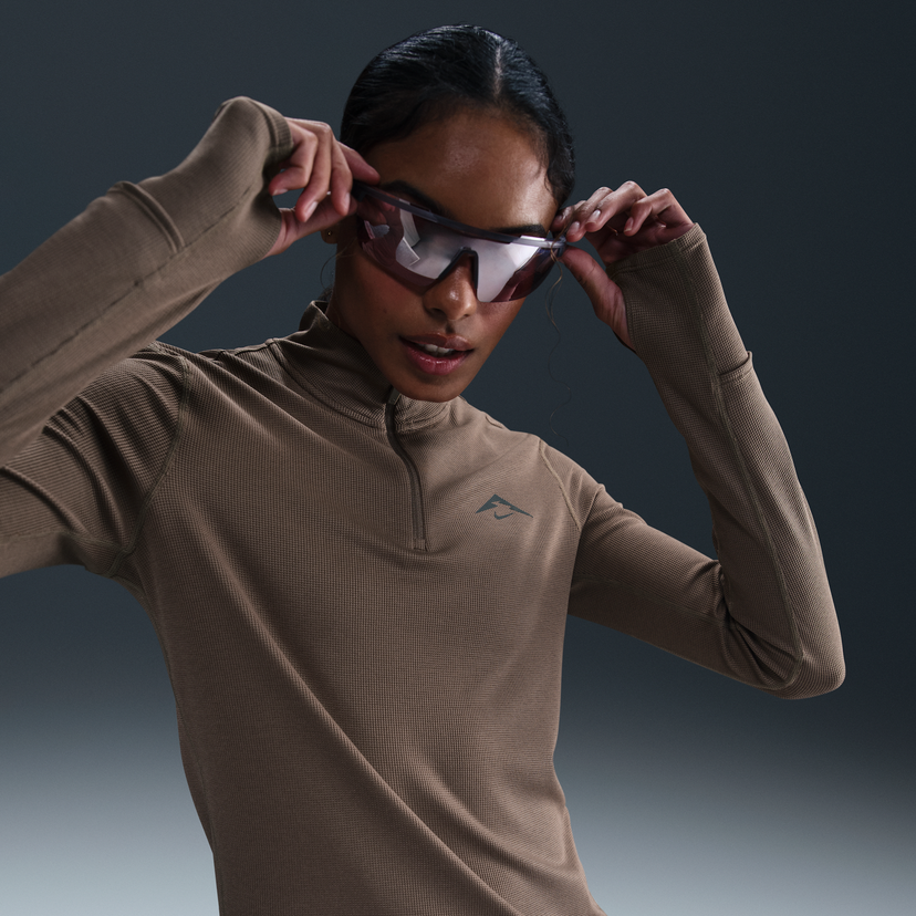 Villapaita Nike Nike Trail Dri-FIT Midlayer 1/4 Zip Ruskea | HJ2248-233