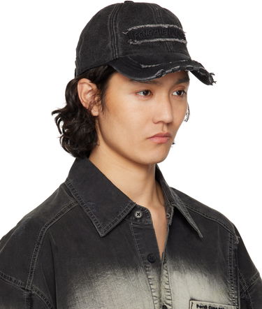 Korkki Feng Chen Wang Feng Chen Wang Denim Baseball Cap Musta | FUS19AC02, 3