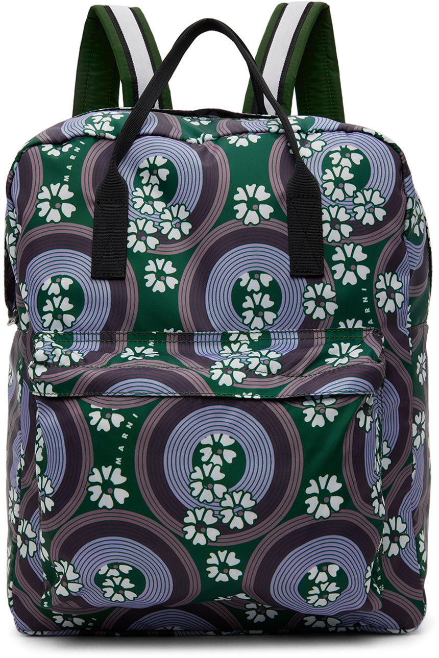 Reppu Marni Marni 70s Circles Print Backpack Vihreä | M00965, 0