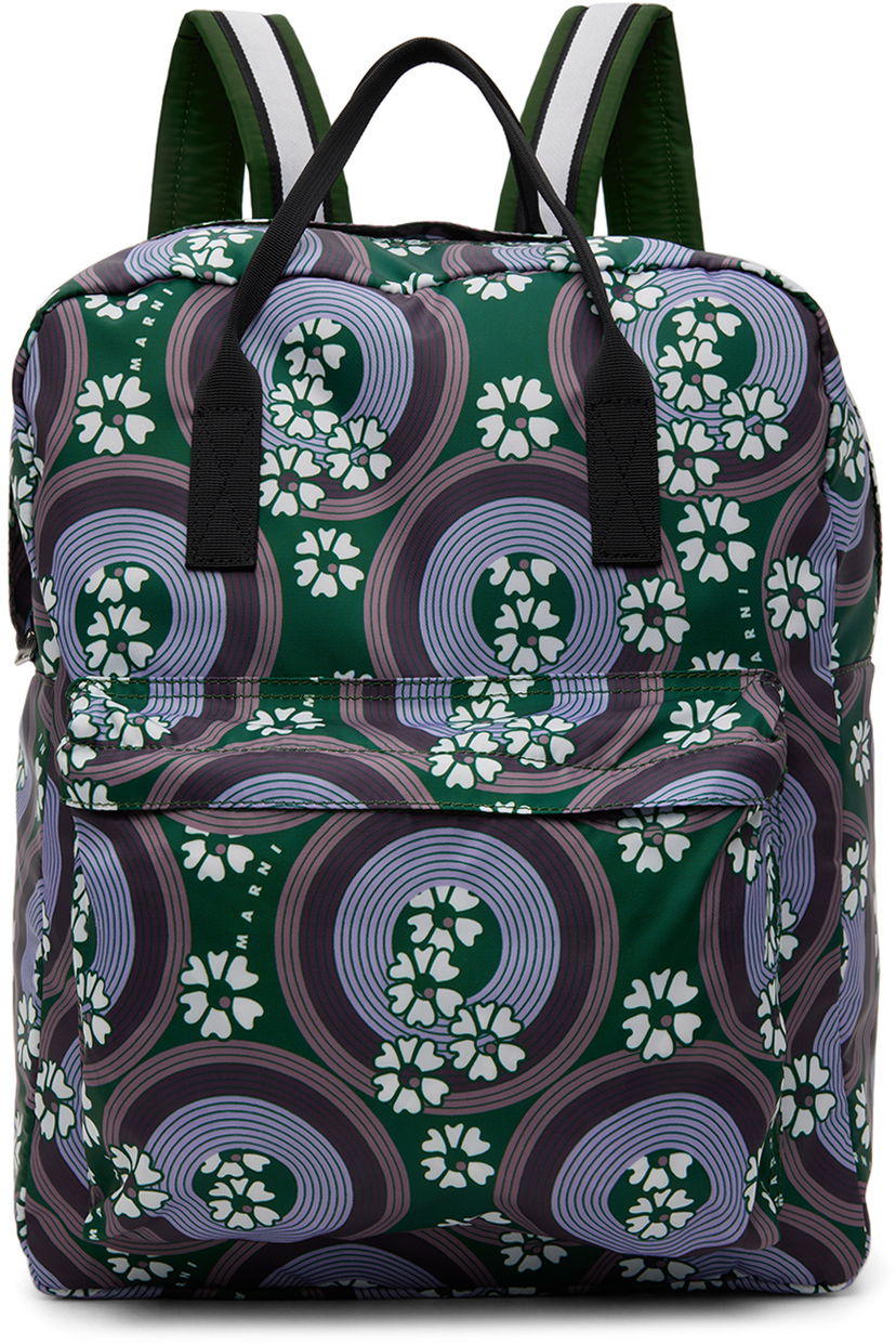Reppu Marni Marni 70s Circles Print Backpack Vihreä | M00965