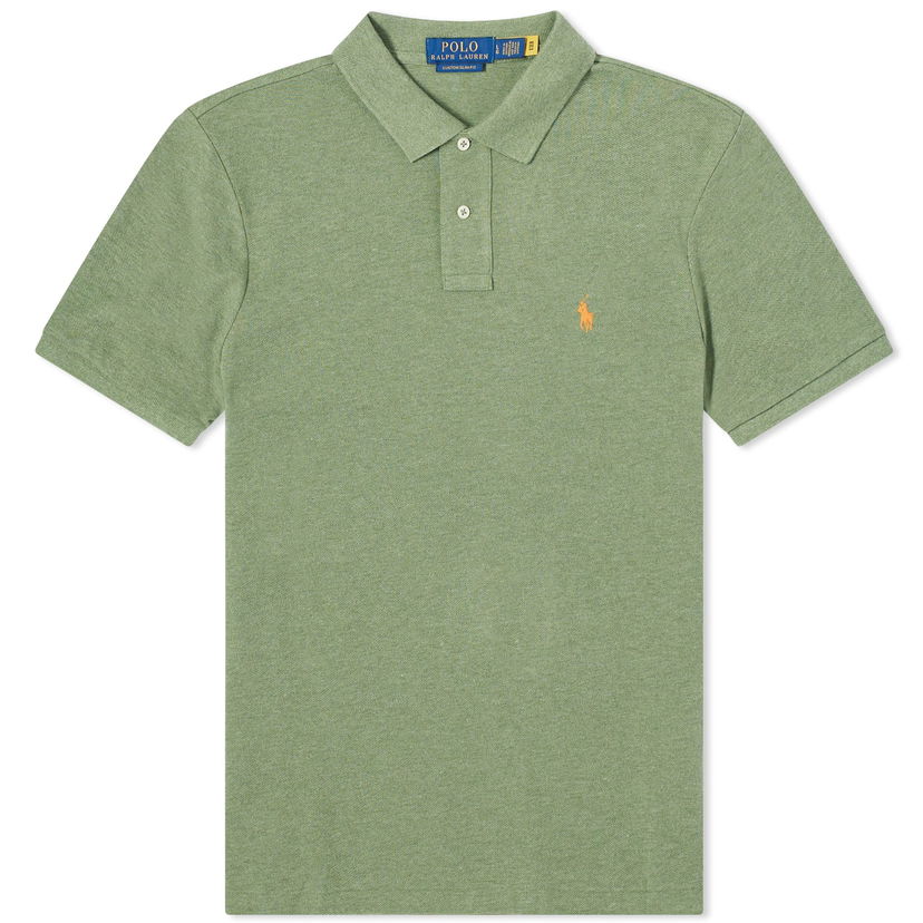 Poolopaita Polo by Ralph Lauren Custom Fit Polo Shirt Vihreä | 710680784367