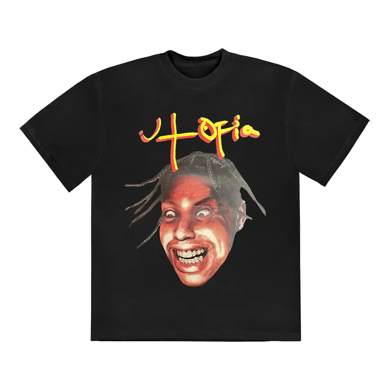 T-paita Cactus Jack by Travis Scott Travis Scott Utopia II T-Shirt Musta | TSUT-SS03, 0