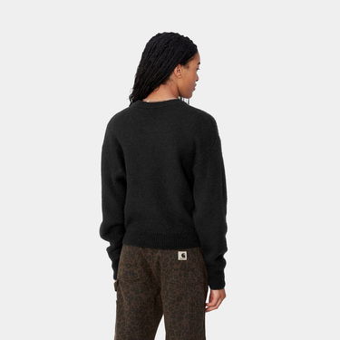 Villapaita Carhartt WIP Merton Cropped Crewneck Sweater Musta | I033910_8, 2
