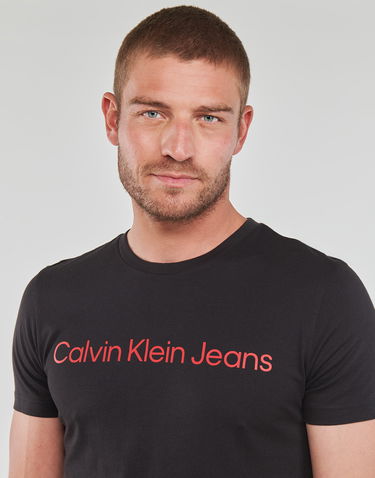 T-paita CALVIN KLEIN CORE INSTITUTIONAL LOGO SLIM TEE Musta | J30J322552-0GM, 4