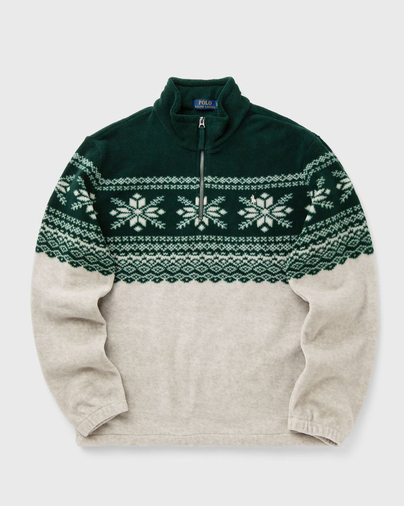 Huppari Polo by Ralph Lauren Fair Isle Fleece Half-Zip Sweatshirt Vihreä | 710952261001