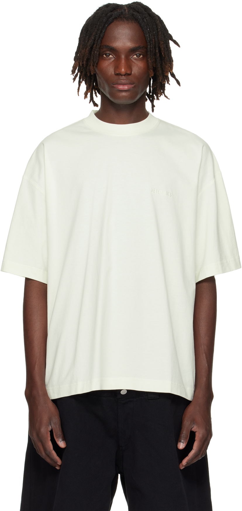 T-paita VETEMENTS Vetements Logo Regular T-Shirt Vihreä | UH76TR100I