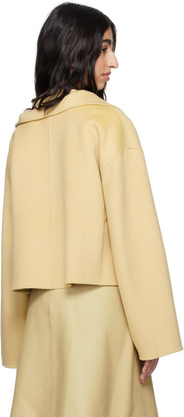 Takki TOTEME TOTEME Signature Doublé Wool Jacket Keltainen | 252-WRO0203-FB0006, 2