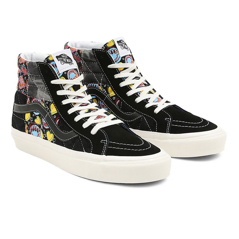 Tennarit ja kengät Vans Anaheim Factory Sk8-Hi 38 Dx Positivity Patchwork Musta | VN0A54FBA5J