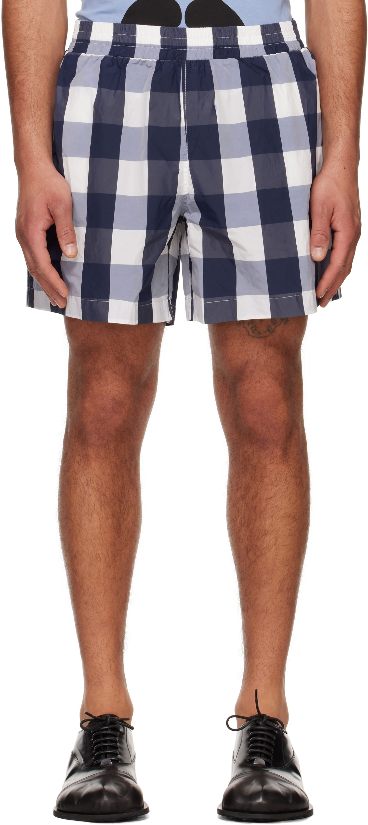 Uimapuvut Walter Van Beirendonck Walter Van Beirendonck Checked Casual Shorts Sininen | 2012, 0