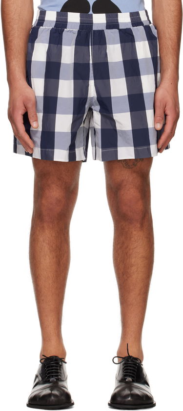 Uimapuvut Walter Van Beirendonck Walter Van Beirendonck Checked Casual Shorts Sininen | 2012, 0