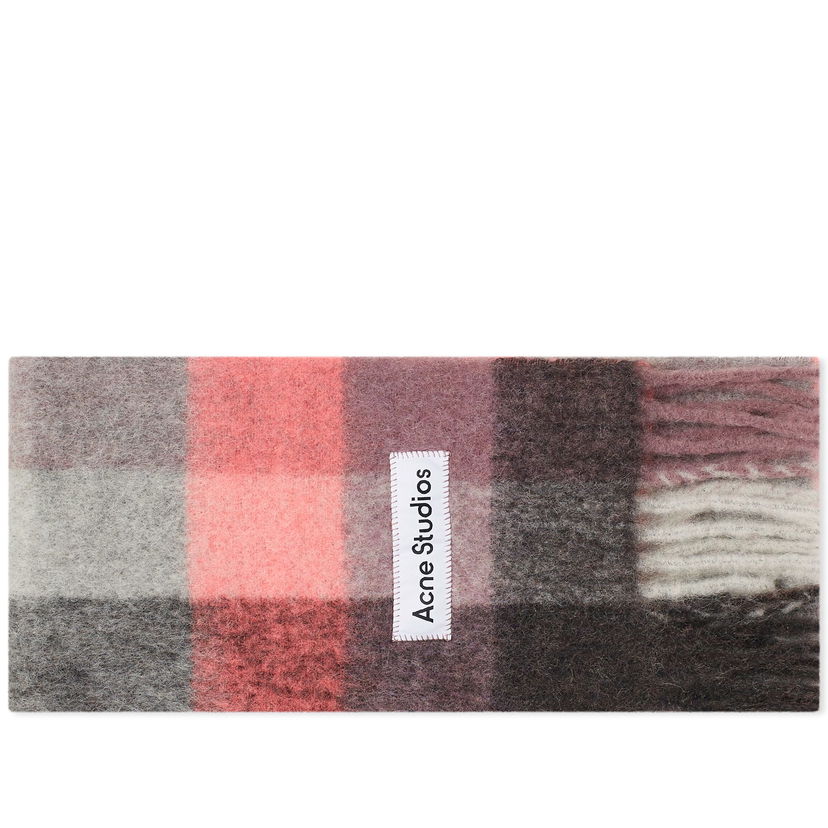 Huivi Acne Studios Vally Check Scarf Vaaleanpunainen | CA0084-DL3
