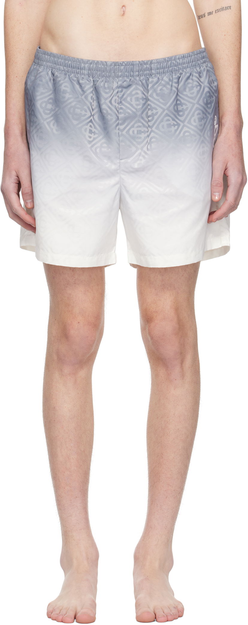 Uimapuvut Casablanca Printed Swim Shorts Valkoinen | MPS25-TR-224-02