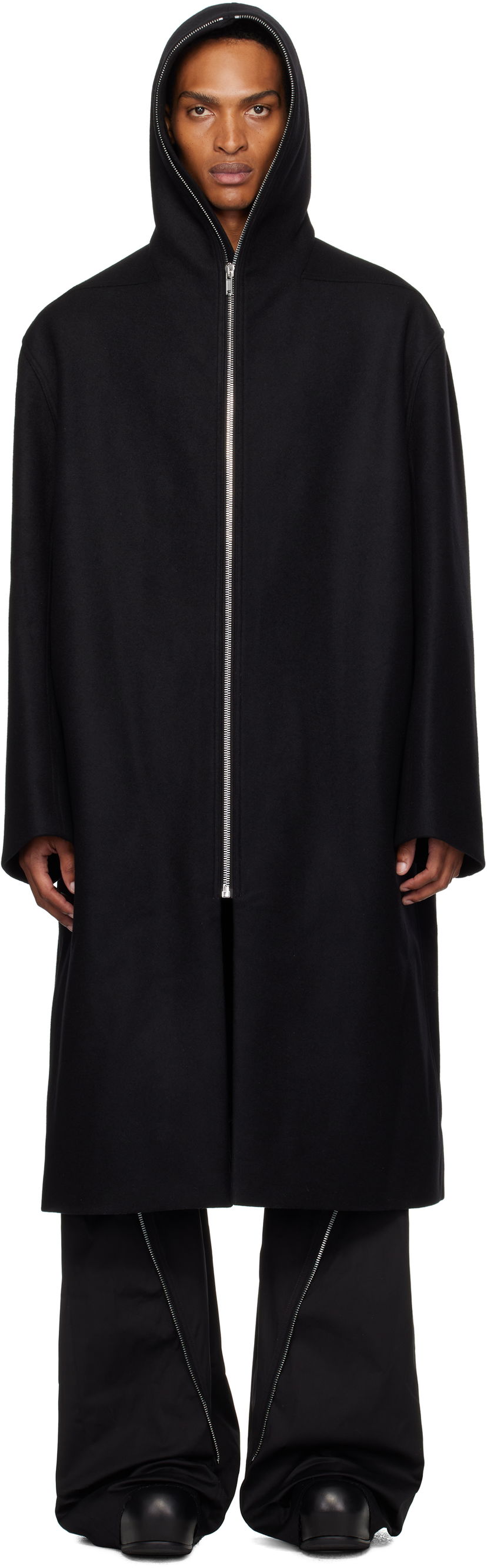 Takit Rick Owens Rick Owens Concordians Mac Coat Musta | RU02E1979 WSF