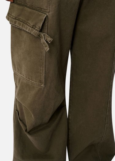 Cargo housut AXEL ARIGATO Dax Faded Wide-Leg Cargo Trousers Vihreä | A3306001, 5