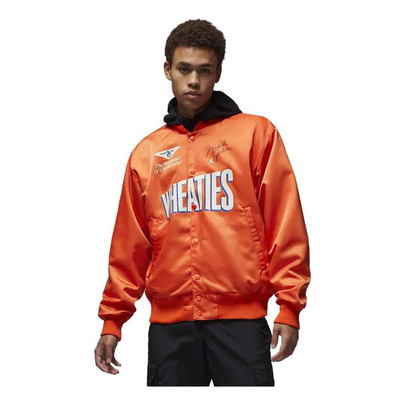 Bomber-takki Jordan Flight MVP Satin Jacket Oranssi | DV7579-817