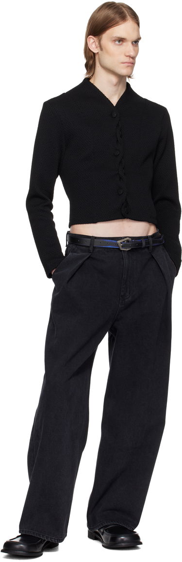 Villapaita ADER ERROR ADER error Cropped Cable Knit Cardigan Musta | BO01SSKT0702BK, 3