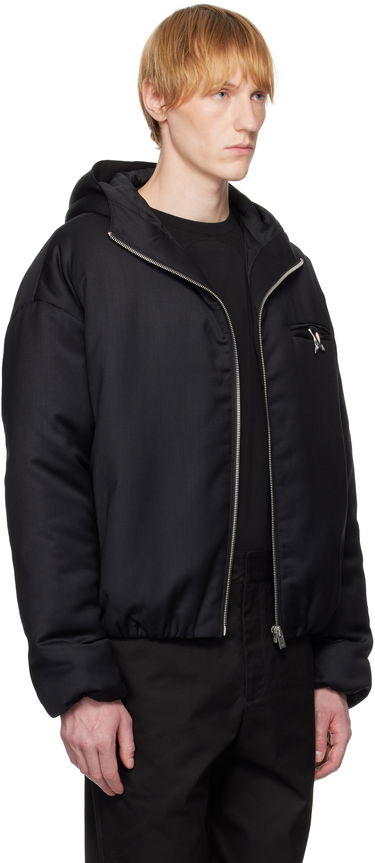 Takki HELIOT EMIL Haptic Tailored Hooded Jacket Musta | SS25_M_02_153_BLK01, 1