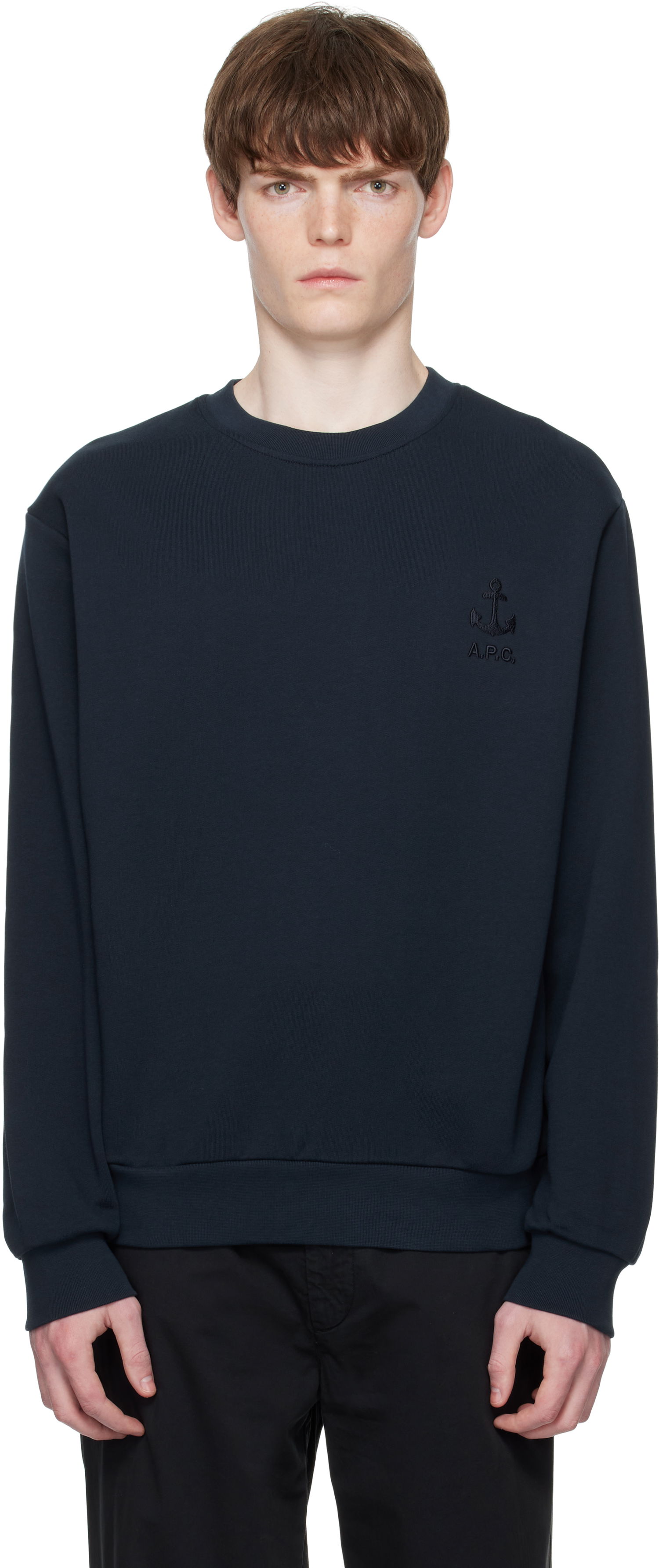 Huppari A.P.C. A.P.C. James Sweatshirt Tummansininen | COHBY-H27983, 0