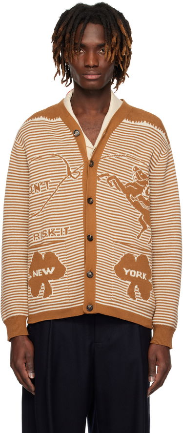 Villapaita Bode Bode Buckaroo Knit Cardigan Ruskea | MRS25KT012, 0