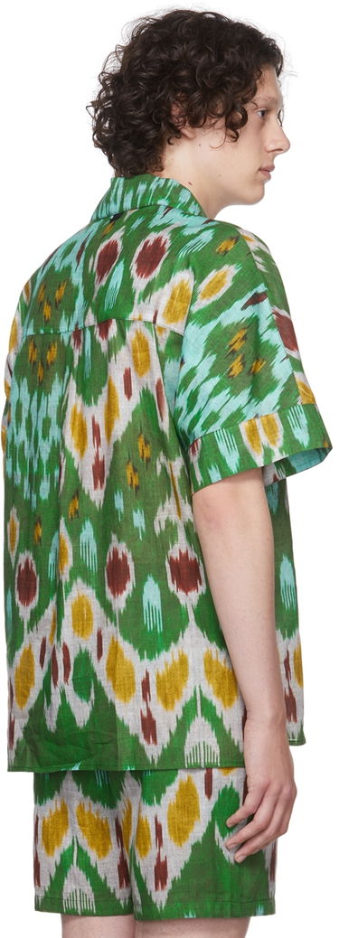 Paita Erdem Erdem Philip Ikat Print Resort Shirt Vihreä | MV22_503MIGCL PHILIP SHIRT, 2